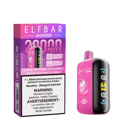 ELF Bar Vape jetable rechargeable GH20000 Puff Elfbar 20 ml