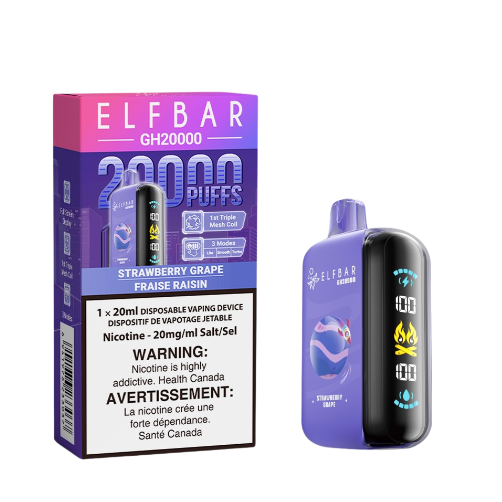 ELF Bar Rechargeable Disposable Vape GH20000 Puff Elfbar 20ml