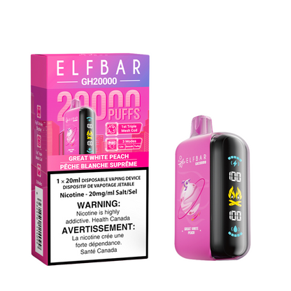 ELF Bar Vape jetable rechargeable GH20000 Puff Elfbar 20 ml