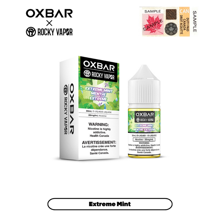 E-liquides Rocky Vapor x Oxbar - Menthe extrême