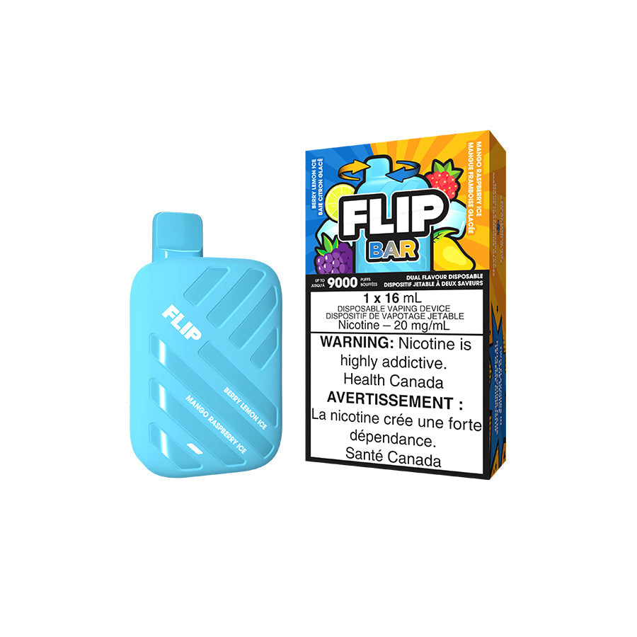 Flip Bar jetable 2 en 1 9000 bouffées rechargeables 16 ml