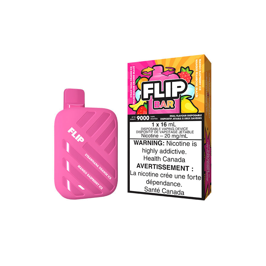 Flip Bar jetable 2 en 1 9000 bouffées rechargeables 16 ml