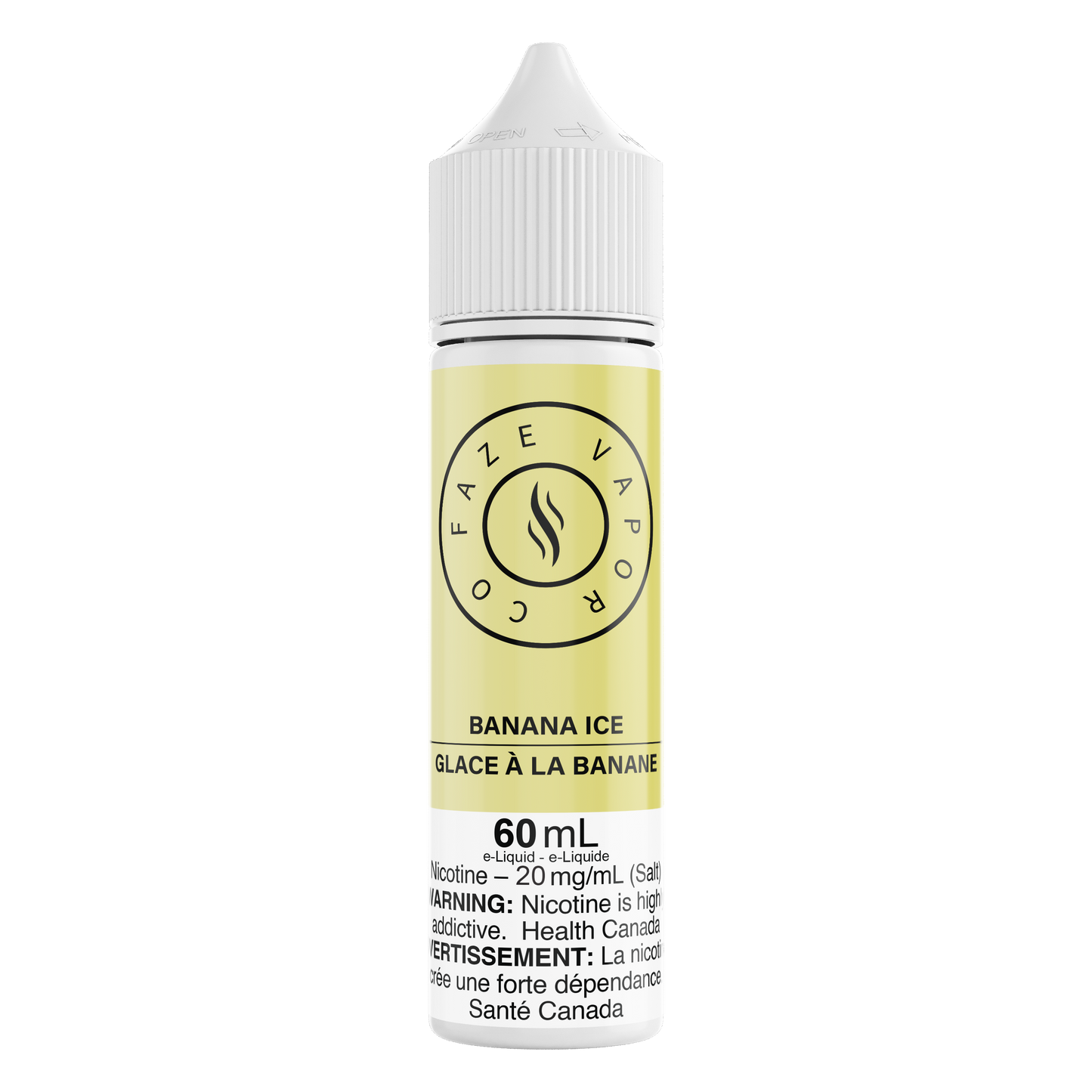 Faze Vapor Co 60 mL Salts - Banana Ice