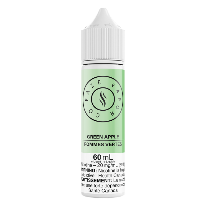 Faze Vapor Co 60 mL Salts - Green Apple