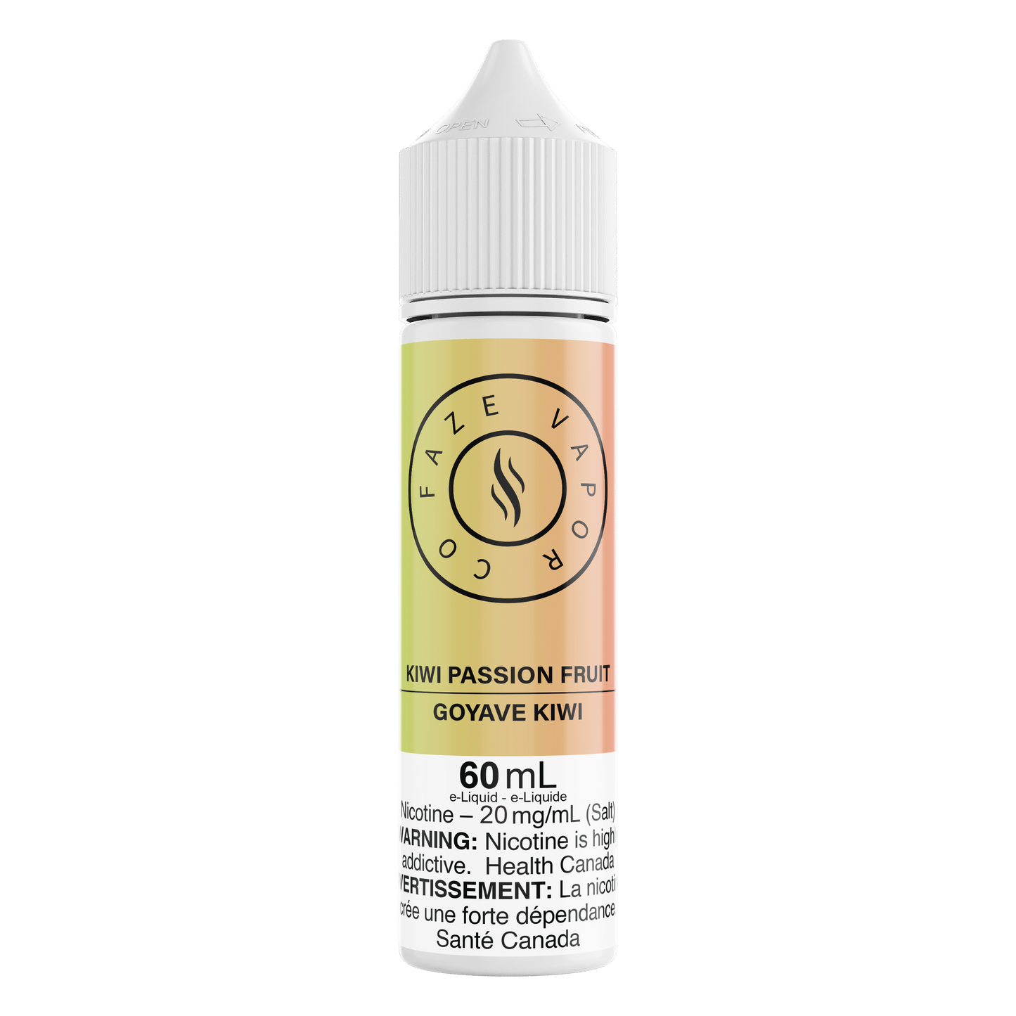 Faze Vapor Co 60 mL Salts - Kiwi Passion Fruit (+Guava)