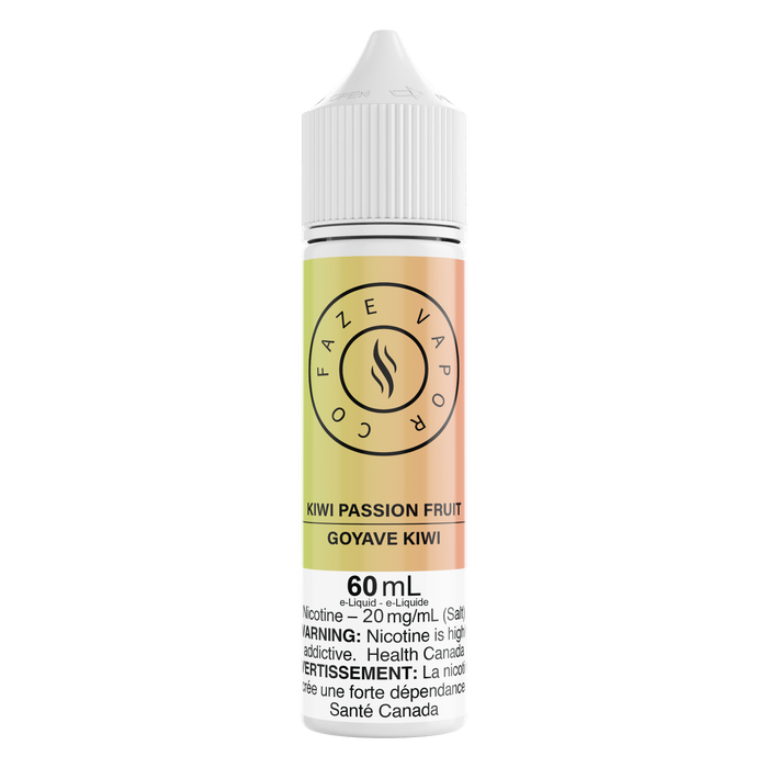 Faze Vapor Co 60 mL Salts - Kiwi Passion Fruit (+Guava)