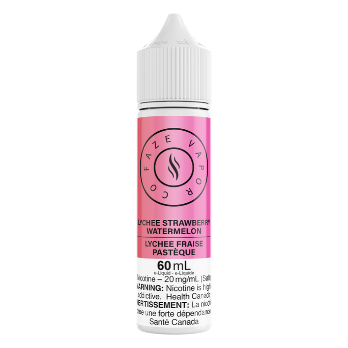 Faze Vapor Co 60 mL Salts - Lychee Strawberry Watermelon