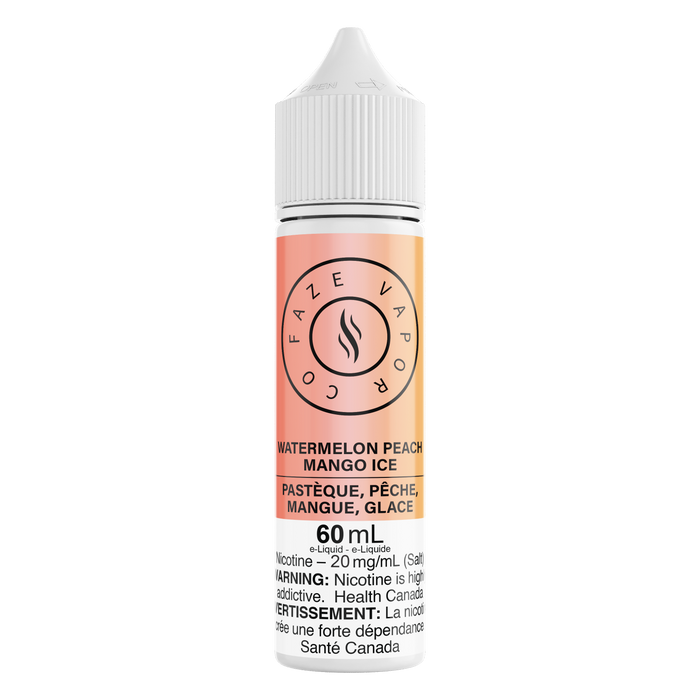 Faze Vapor Co 60 mL Salts - Watermelon Peach Mango Ice