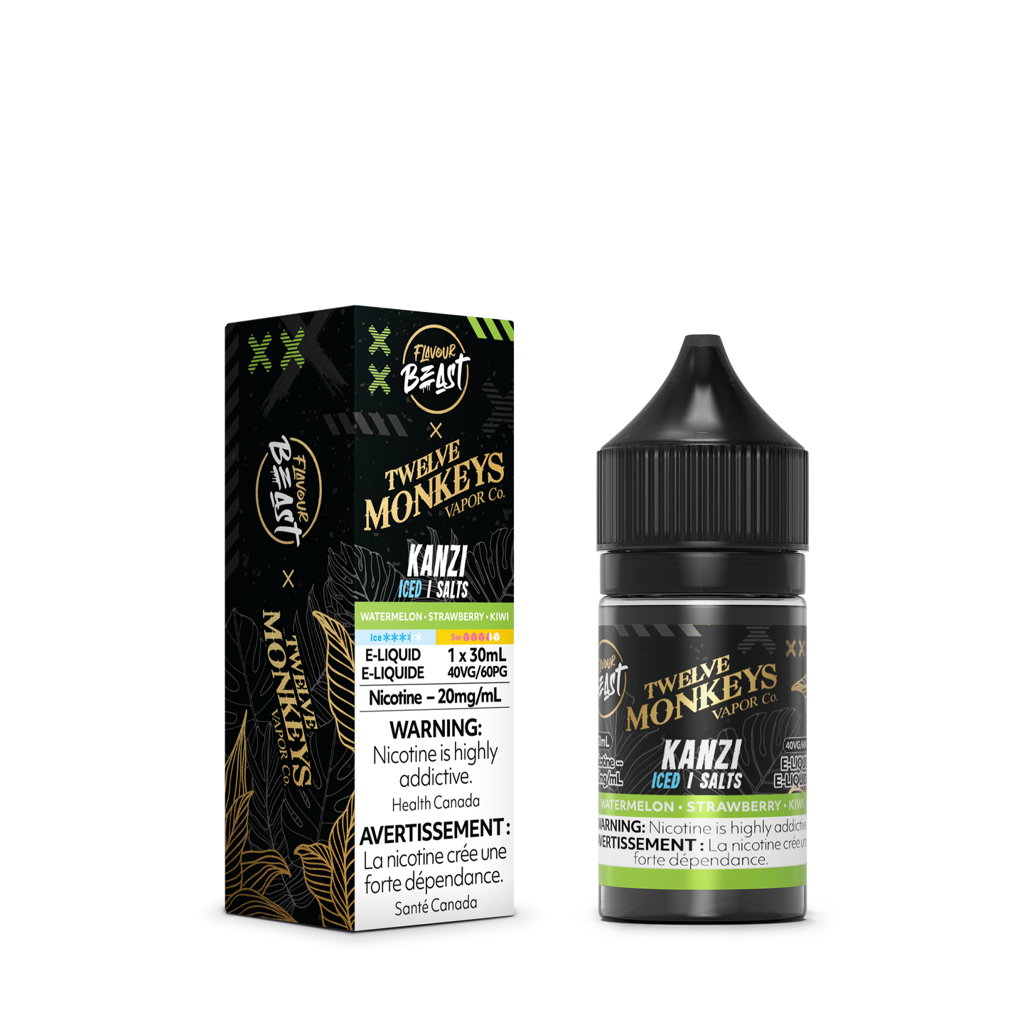 Flavour Beast x Twelve Monkeys E-Liquid - Kanzi Iced