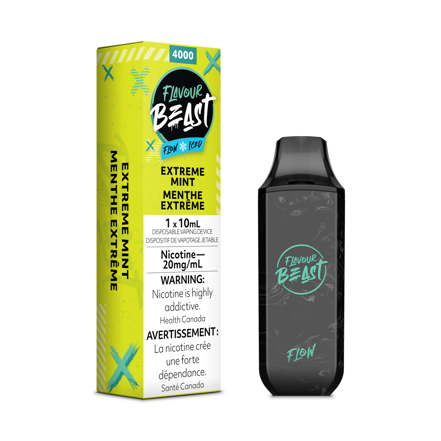 Flavour Beast Flow Rechargeable Disposable 4000 Puff Flavor 10ml