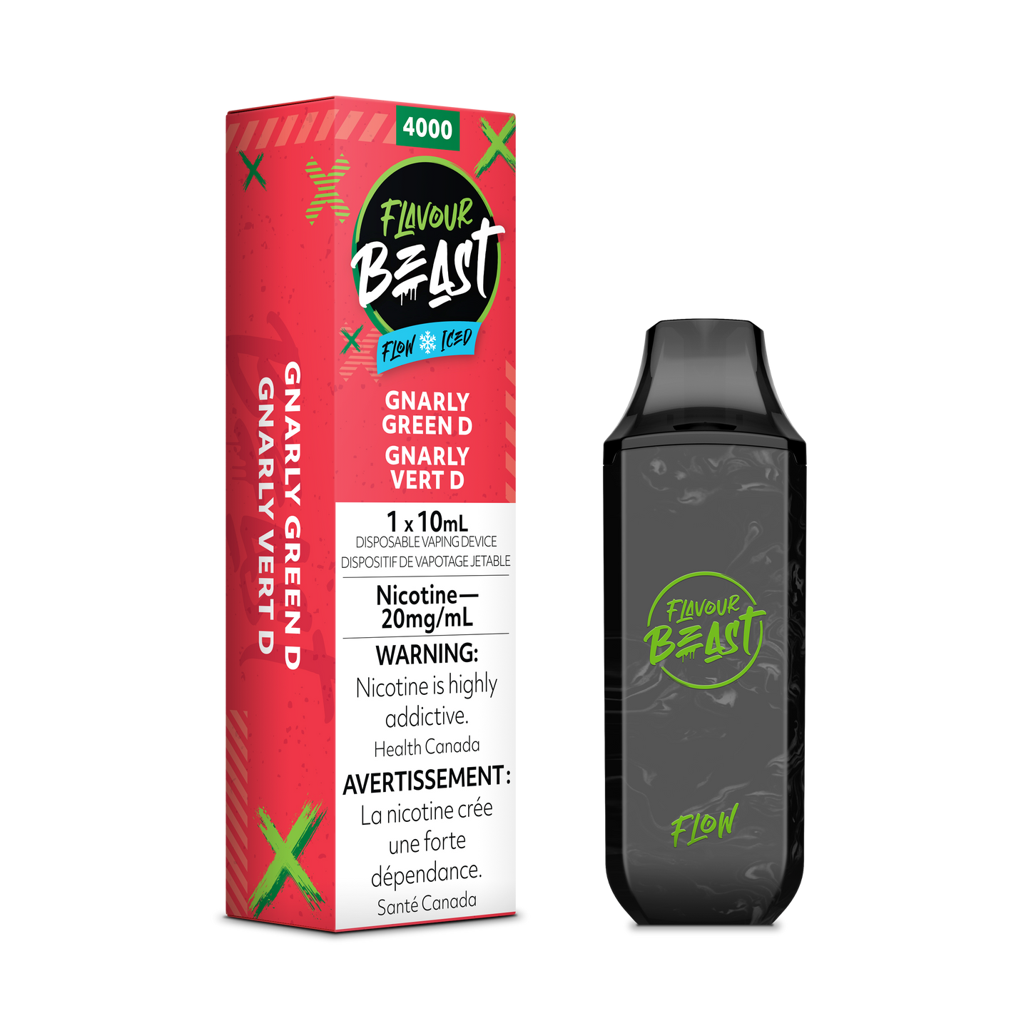 Flavour Beast Flow Rechargeable Disposable 4000 Puff Flavor 10ml