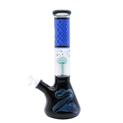 Infyniti Untamed 14" 7mm Classic Beaker Water Bong - Cobra bong side view