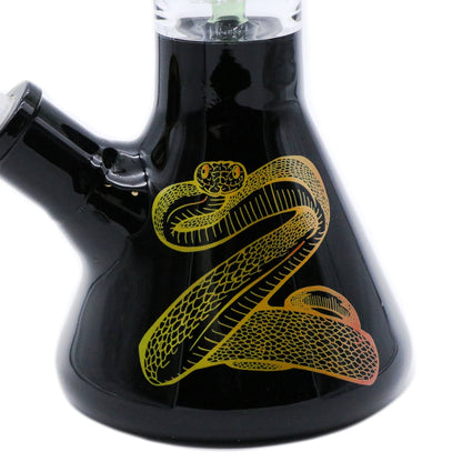 Infyniti Untamed 14" 7mm Classic Beaker Water Bong - Cobra beaker snake view