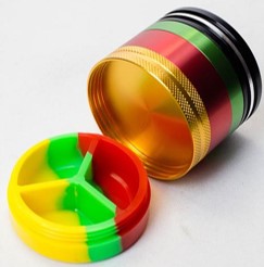 Infyniti 4 part Silicone and Aluminum Grinder