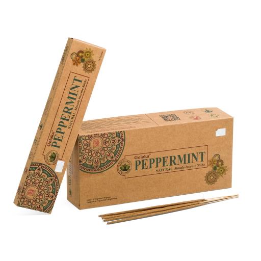 Goloka – Aromatherapy Series 9″ Incense Sticks Peppermint (15g)