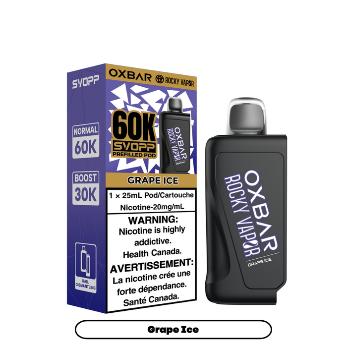 OXBAR x Rocky Vapor SVOPP 60K Puff Pods **Battery Included Special**