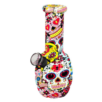 6” PsySkull Art Glass Bong