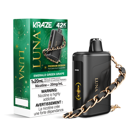 Kraze Luna Rechargeable Disposable Vape 20ml