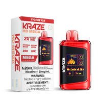 Kraze HD Mega 20k Rechargeable Disposable Vape Lychee Ice