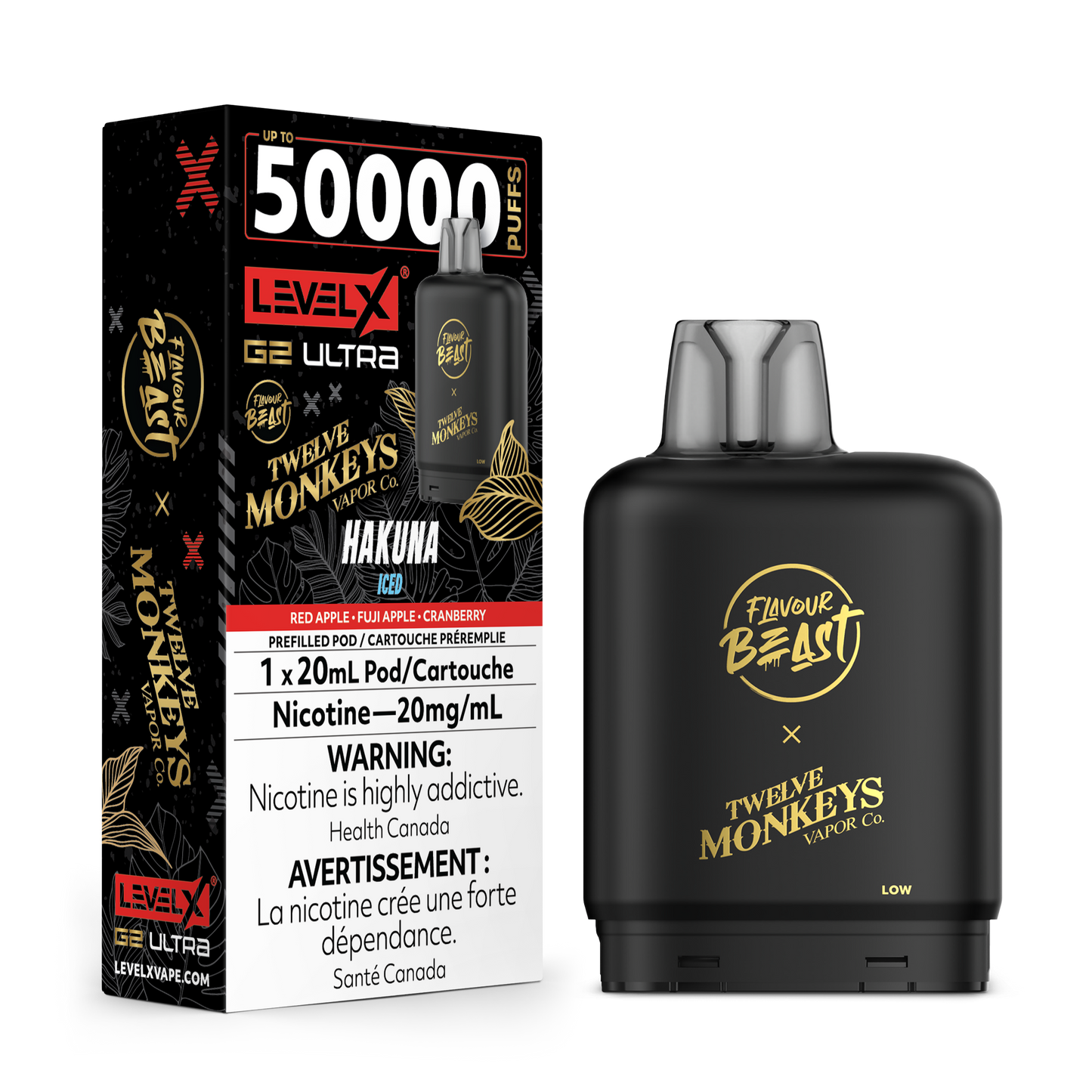 Flavour Beast Level X G2 Ultra Replacement Pod 20mL