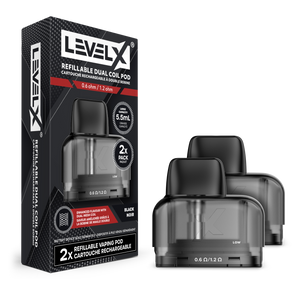Level X Refillable Dual Coil Pod 5.5mL (2 Pack)
