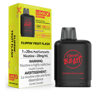 Flavour Beast Level X Boost Replacement Pod 20mL 15000 Puff Flippin Fruit Flash