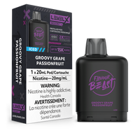 Flavour Beast Level X Boost Replacement Pod 20mL 15000 Puff Groovy Grape Passion Fruit