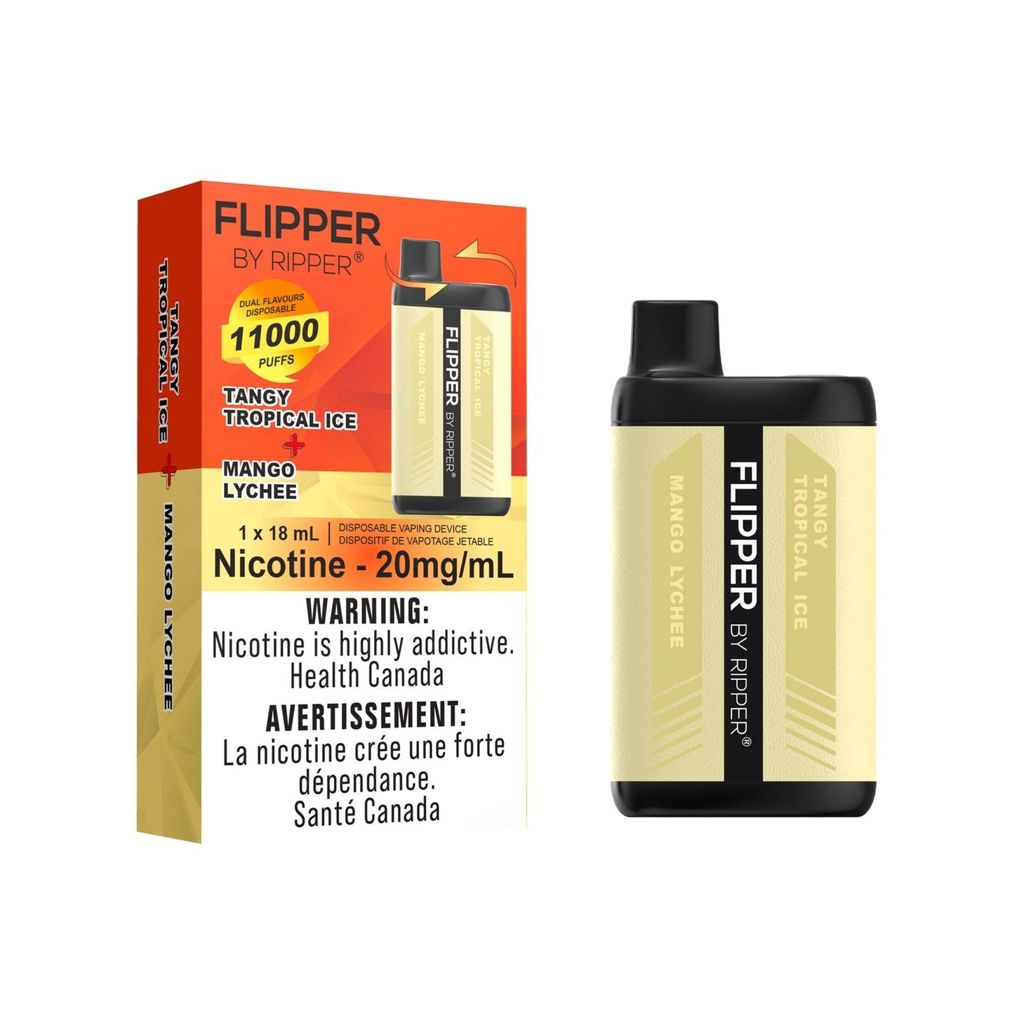 [Liquidation] Gcore Flipper 11000 Puff Vape jetable rechargeable 18 ml