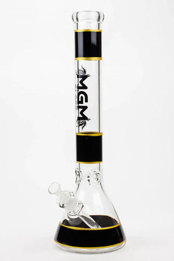 Bong à eau en verre avec gobelet en verre de 7 mm de 18 po de MGM