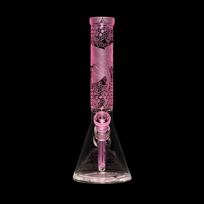 Bong en verre Milkyway 15" Bee Hive Beaker (édition limitée)