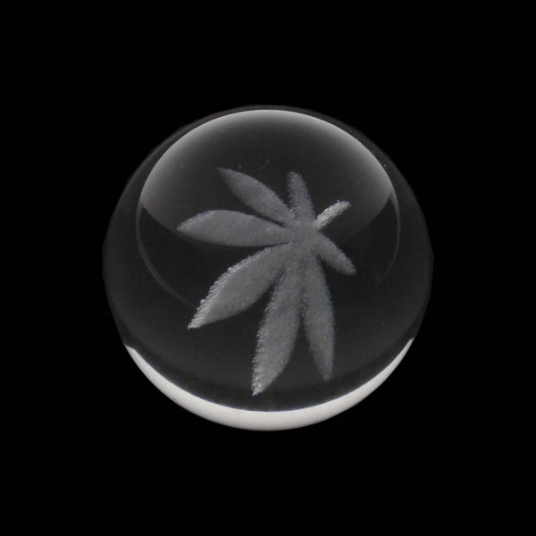 Marijuana Leaf Carb Cap black backing picture 3