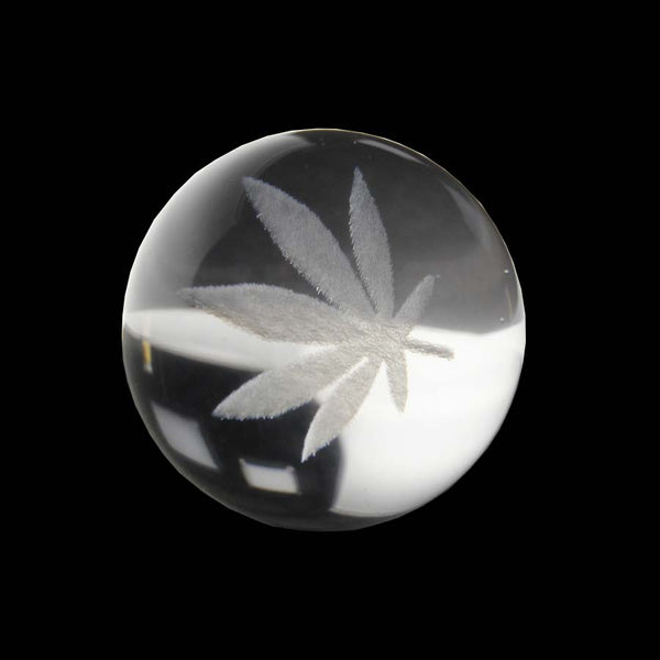 Marijuana Leaf Carb Cap black backing