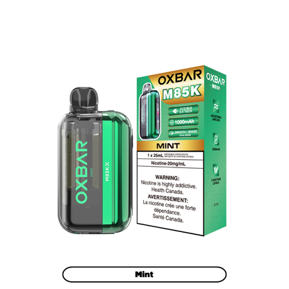 OXBAR M85K Puff Rechargeable Disposable Vape 25mL