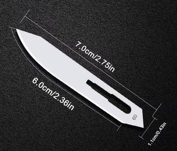 No. 60 Industrial Carbon Steel Blade - 25pcs