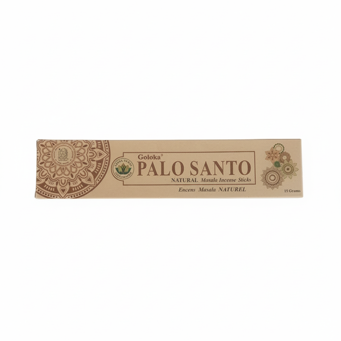Goloka Organika – Palo Santo 9″ Incense Sticks (15g)