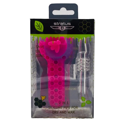 Stratus 2 in 1 Silicone Bee Pipe