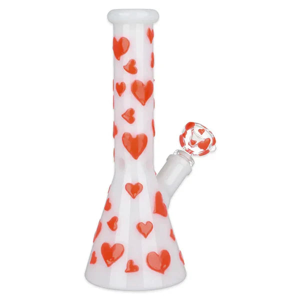 Valentine's Day Heart - 10" Glow in the Dark Beaker