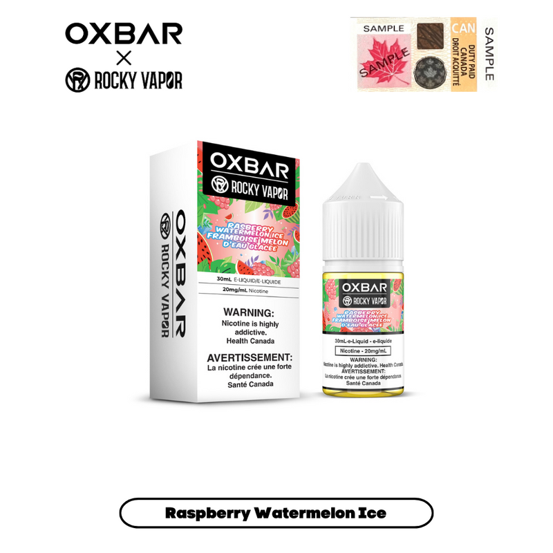 Rocky Vapor x Oxbar E-Liquids - Raspberry Watermelon Ice