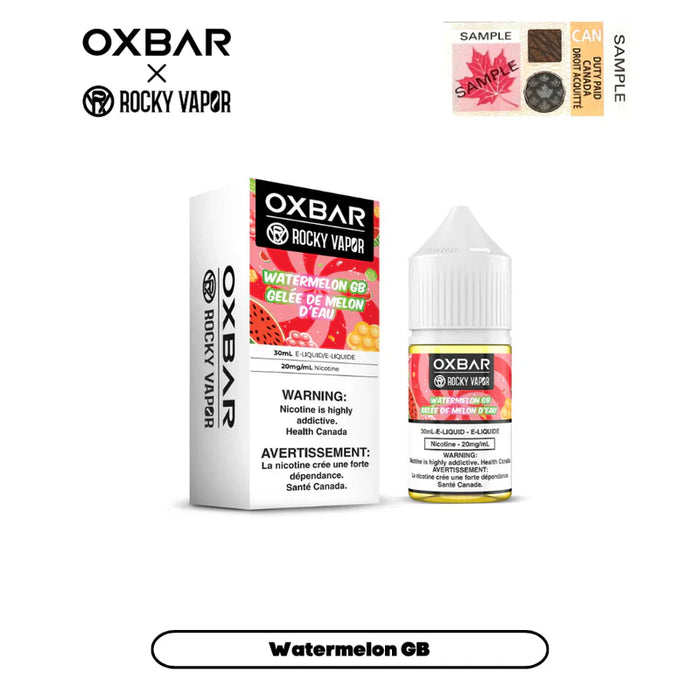 Rocky Vapor x Oxbar E-Liquids - Watermelon GB