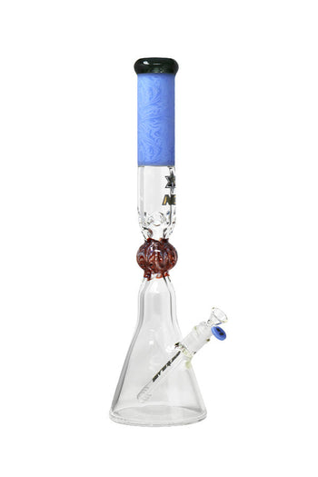 Nice Glass - 18.5" Sandblasted Filigree Beaker