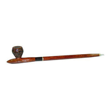 Pipe Shire Pulsar 16" avec bol gravé en palissandre et sassafras