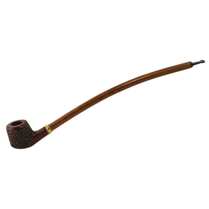 Pulsar Shire Pipe 15" Curved Engraved Cherry Wood