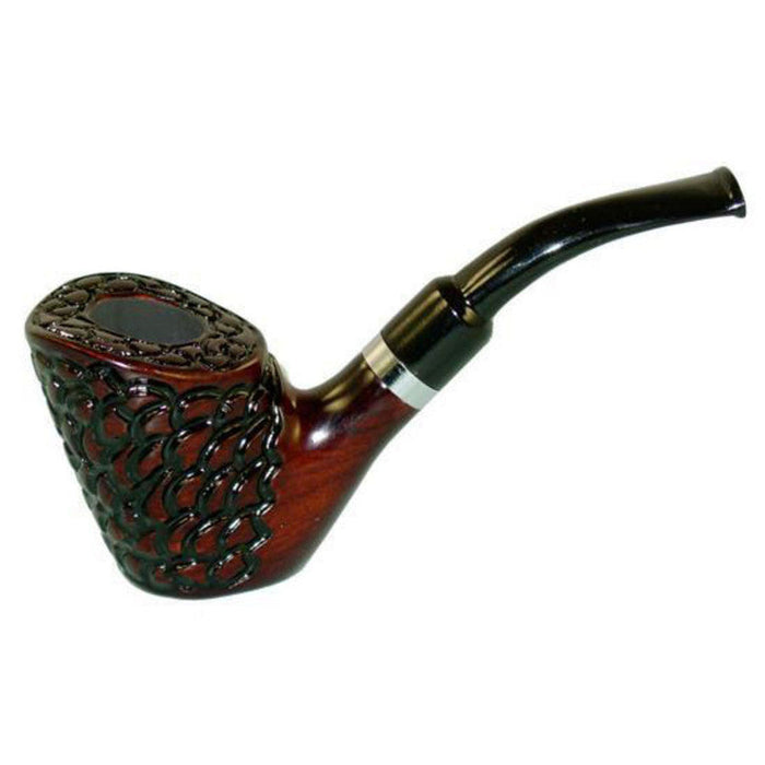 Pipe Shire Pulsar de 5,5 pouces entièrement courbée et autoportante en bois de rose