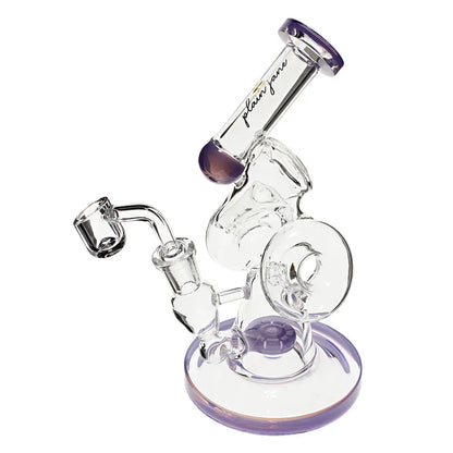 Plain Jane Glass 8" Twin Donut Rig