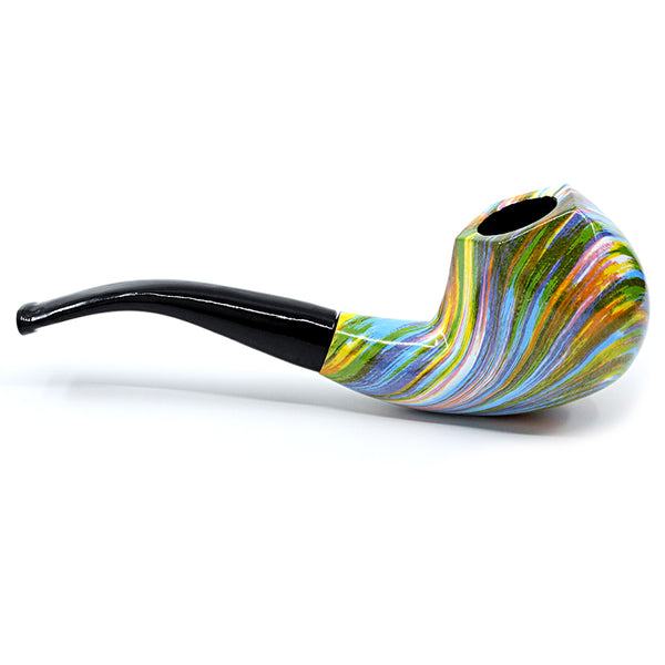 Pulsar Shire Pipe 6" Bent Brandy Rainbow