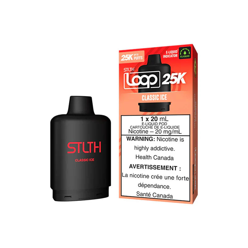 STLTH LOOP 25k Replacement Pod 20ml 25000 Puff *No charge battery Included*