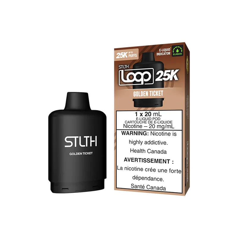 STLTH LOOP 25k Replacement Pod 20ml 25000 Puff *No charge battery Included*