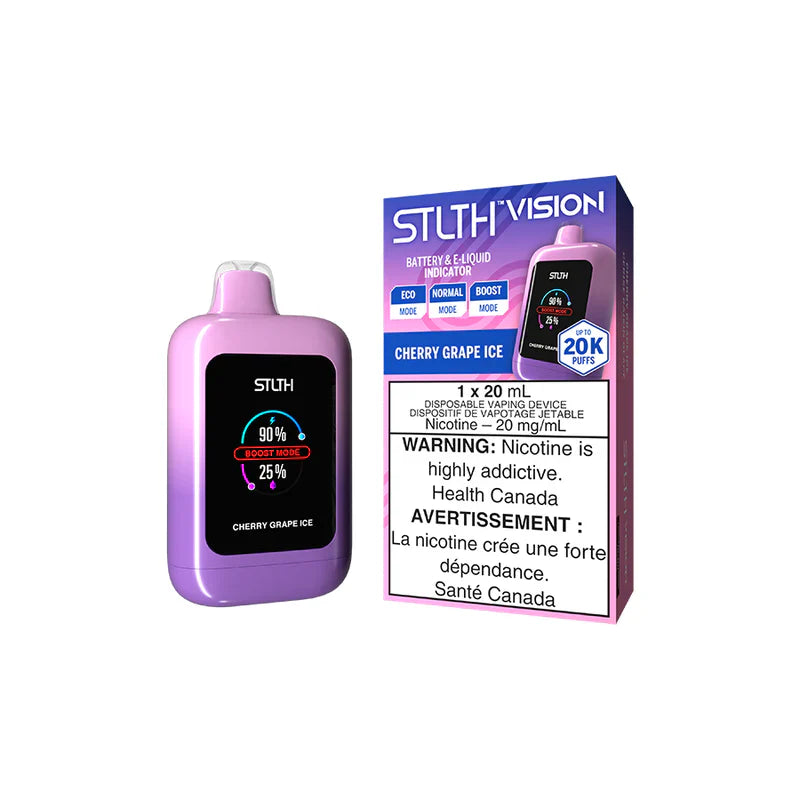 Stlth Vision 20K Puff Vape jetable rechargeable 20 ml