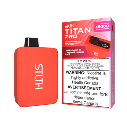 STLTH Titan Pro 15000 Puff Vape jetable rechargeable 20 ml