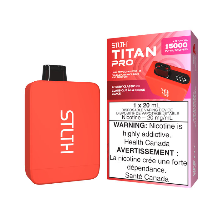 STLTH Titan Pro 15000 Puff Vape jetable rechargeable 20 ml